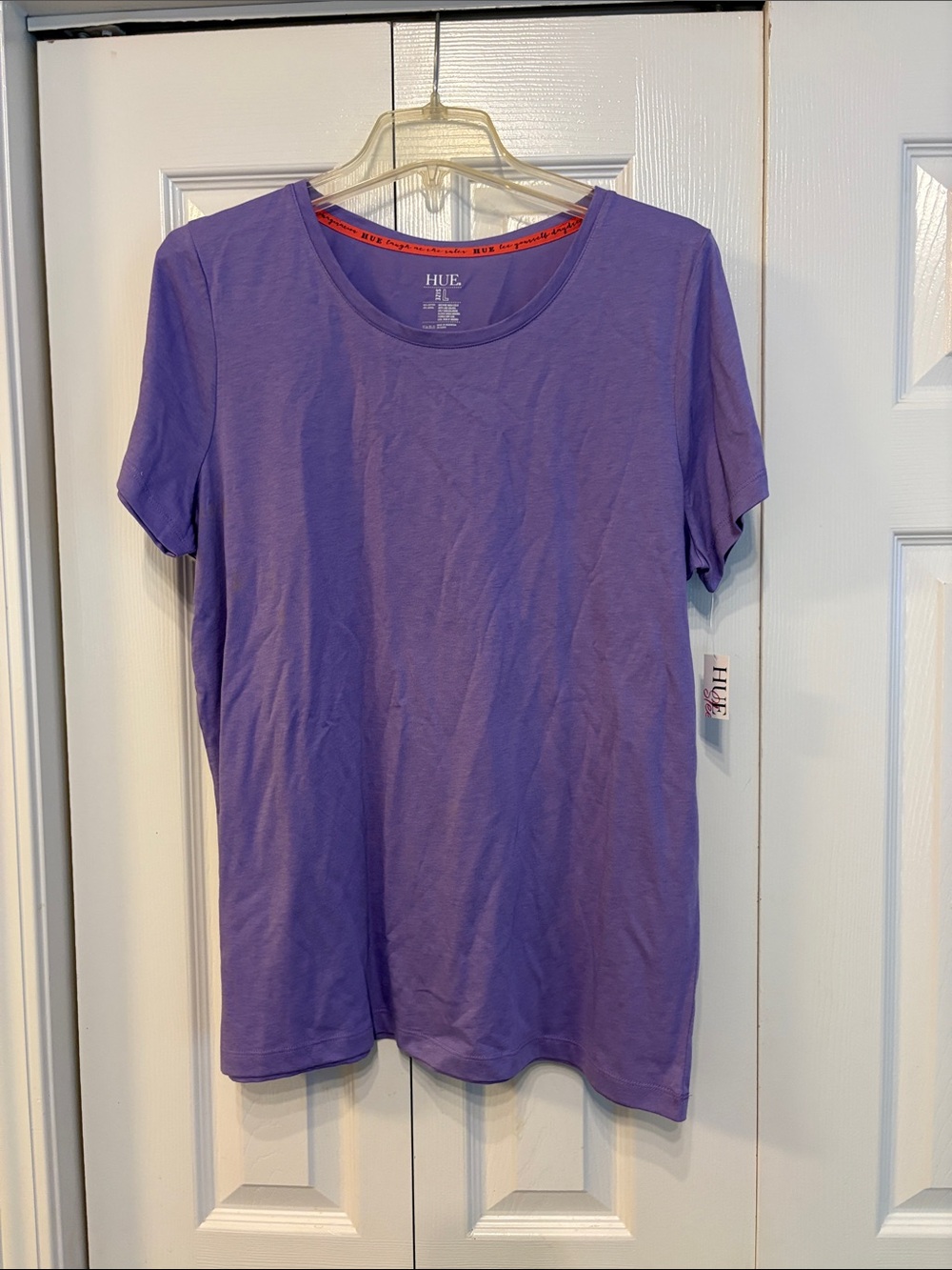 595 HUE Lavender Purple Short Sleeve Crewneck Tee